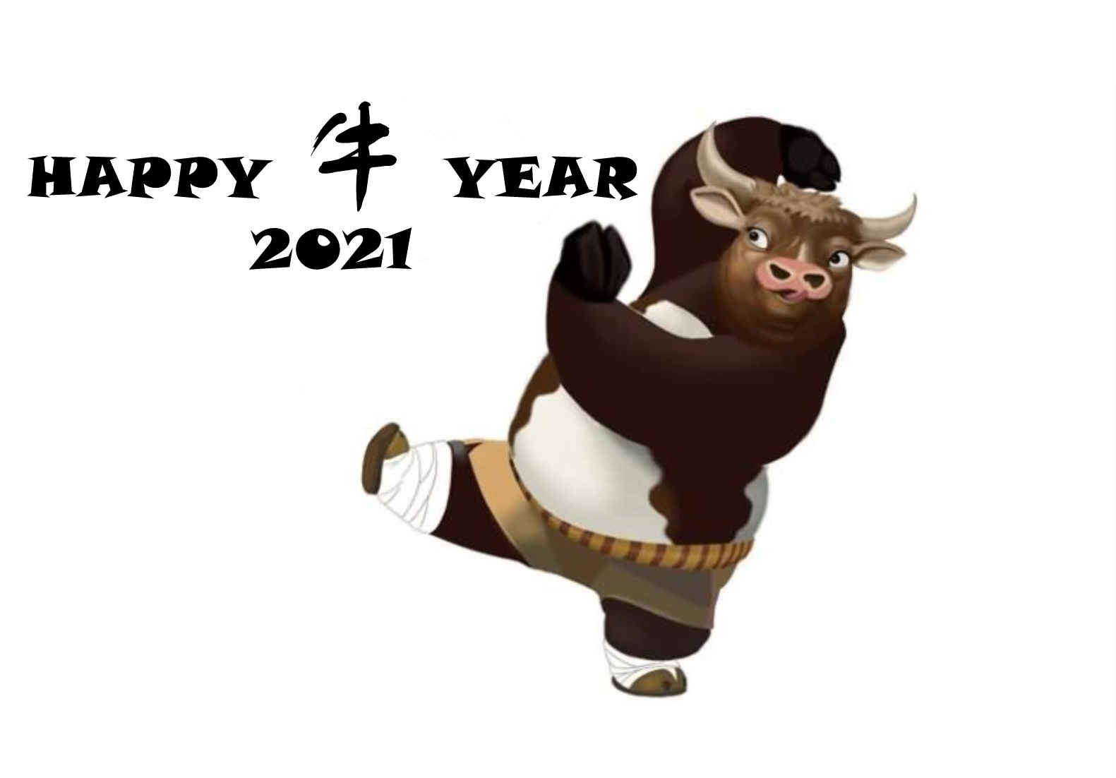 Feliz año '牛' 2021